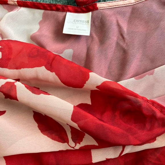 tan & red floral slip dress from Express - Picture 4 of 4